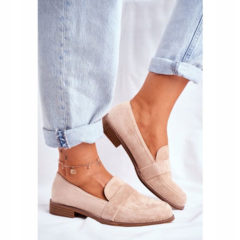 PS1 Zapatos Brogues Mujer Ante Beige Cintra 2