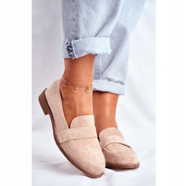 PS1 Zapatos Brogues Mujer Ante Beige Cintra 3