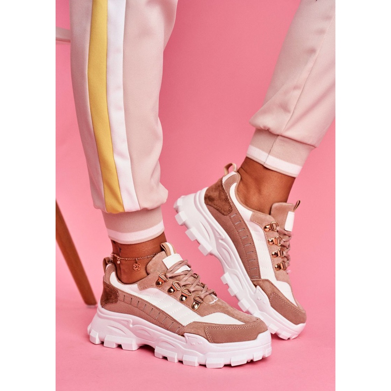 SEA Zapatillas Deportivas Mujer Palmas Beige y Blancas blanco marrón 1