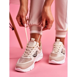 SEA Zapatillas Deportivas Mujer Glitter Beige Paloma 5