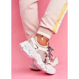 SEA Zapatillas Deportivas Mujer Glitter Beige Vegas 4