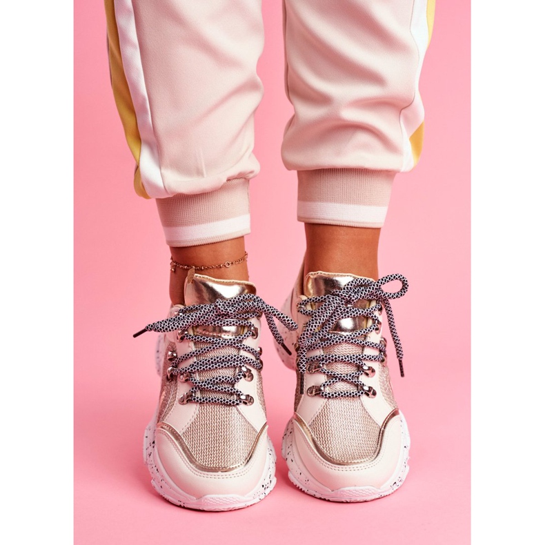 SEA Zapatillas Deportivas Mujer Glitter Beige Vegas 2