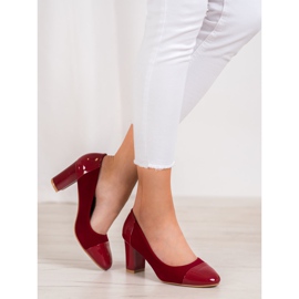 Weide Zapatos de tacón burdeos rojo 5