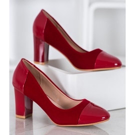 Weide Zapatos de tacón burdeos rojo 3
