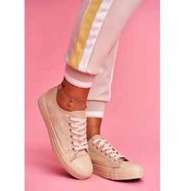 BUGO Zapatillas de mujer de ante beige El Paso 3