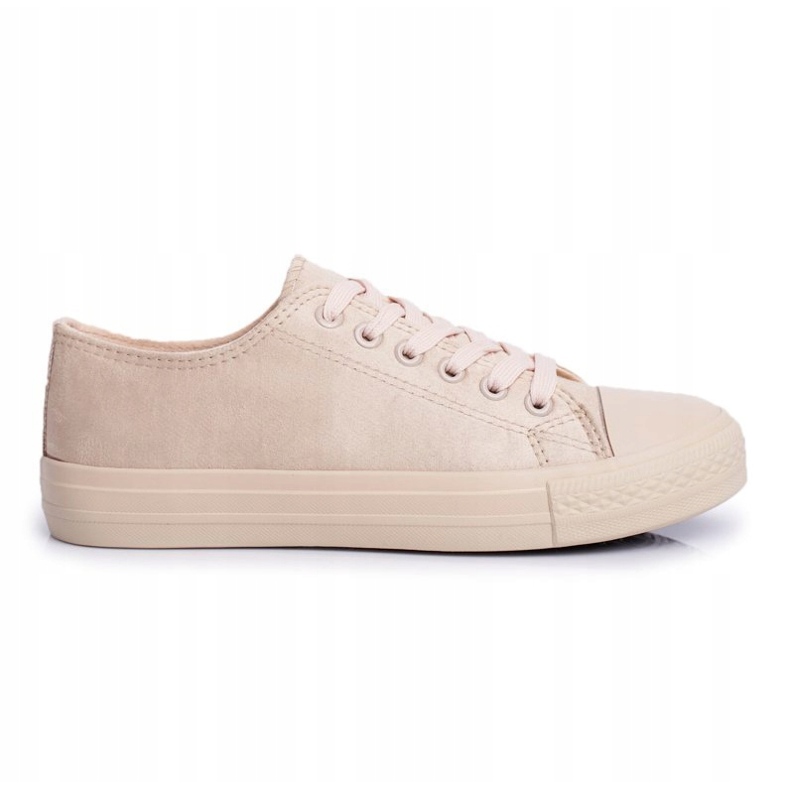 BUGO Zapatillas de mujer de ante beige El Paso 2