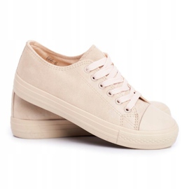 BUGO Zapatillas de mujer de ante beige El Paso 7