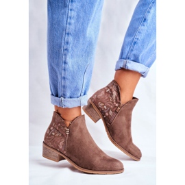De Mujer Botas Con Tacón Plano Primavera Marrón Elizabeth 4