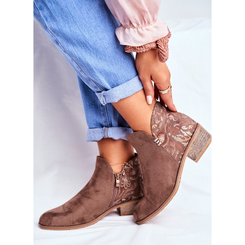 De Mujer Botas Con Tacón Plano Primavera Marrón Elizabeth 2