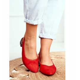 Zapatos de salón sin cordones en piel para mujer Maciejka Miami Red 04482-08 rojo 3