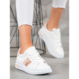 SHELOVET Zapatillas con estilo blanco 1 SHELOVET Zapatillas con estilo blanco 1