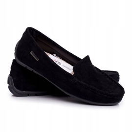 Evento Mocasines de gamuza negra para mujeres negro 3