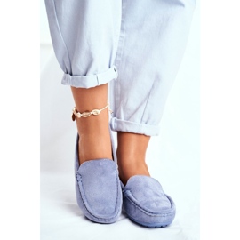 EVE Mocasines Mujer Ante Morreno Azul 2