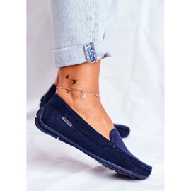 Mocasines Mujer Ante Azul Marino Morreno 3