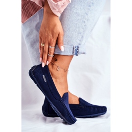 Mocasines Mujer Ante Azul Marino Morreno 2