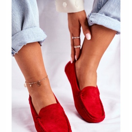 EVE Mocasines Rojos Mujer Ante Morreno 2