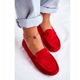 EVE Mocasines Rojos Mujer Ante Morreno 3