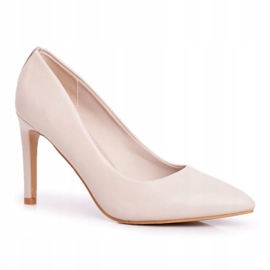 Vinceza Tacones altos clásicos de mujer Beige Marinne 1