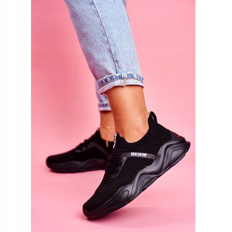 Zapatos Deportivos de Mujer Big Star Black FF274955 negro 1