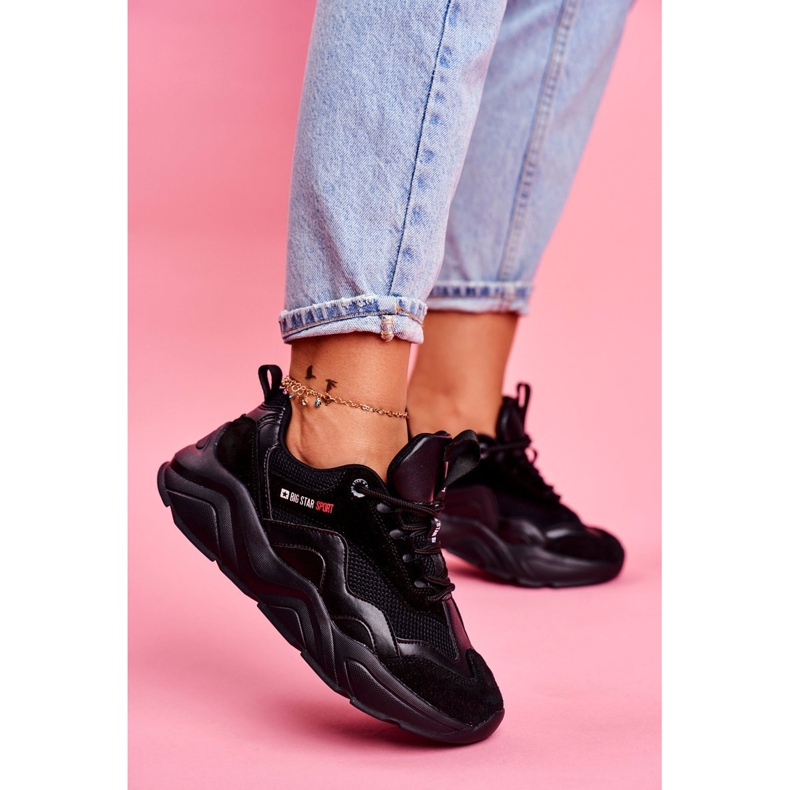 Zapatos Deportivos De Mujer Sneakers Big Star Black FF274959 negro 1