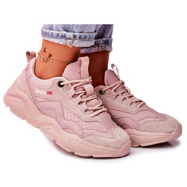 Zapatos Deportivos De Mujer Sneakers Big Star Pink FF274960 rosado 6