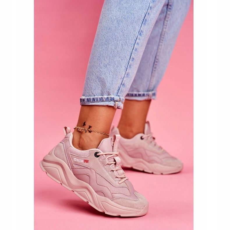 Zapatos Deportivos De Mujer Sneakers Big Star Pink FF274960 rosado 1
