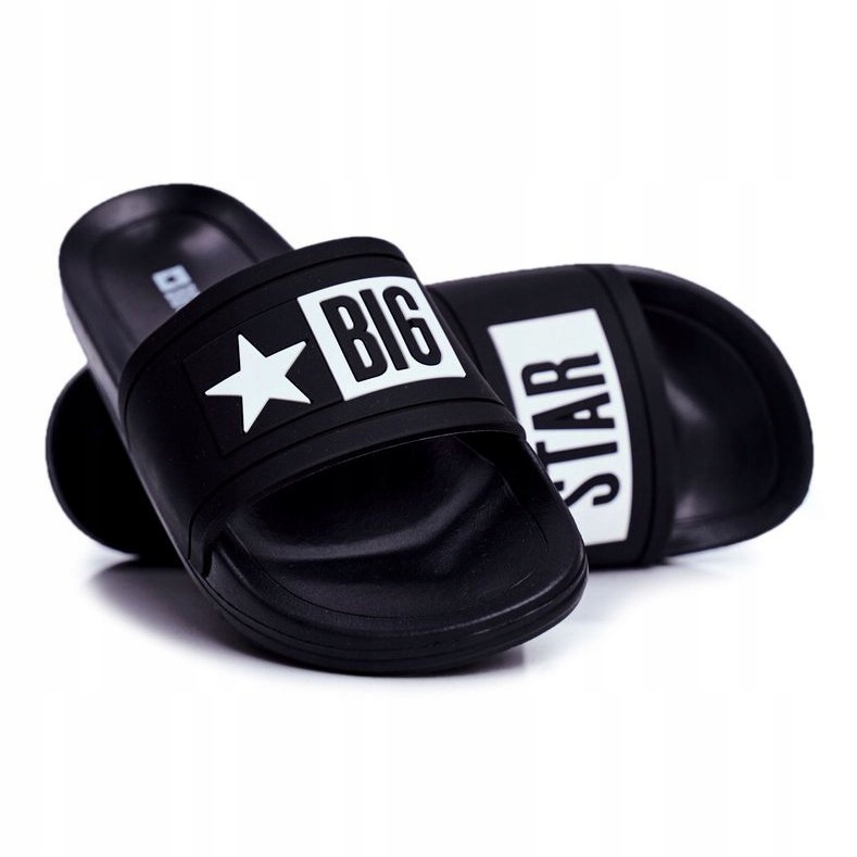 Pantuflas Negras Big Star Infantil y Juvenil DD374150 negro 1