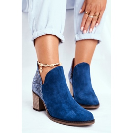 Mujer Botas Con Tacón Maciejka Primavera Cuero Azul Marino 04492-17 3