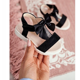 FRROCK Sandalias Infantiles Con Velcro Para Niña Negra Bella negro 3