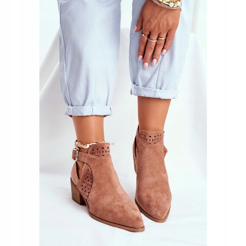 FB1 Botas de mujer con recorte primavera Pink Rita rosado 1 FB1 Botas de mujer con recorte primavera Pink Rita rosado 1