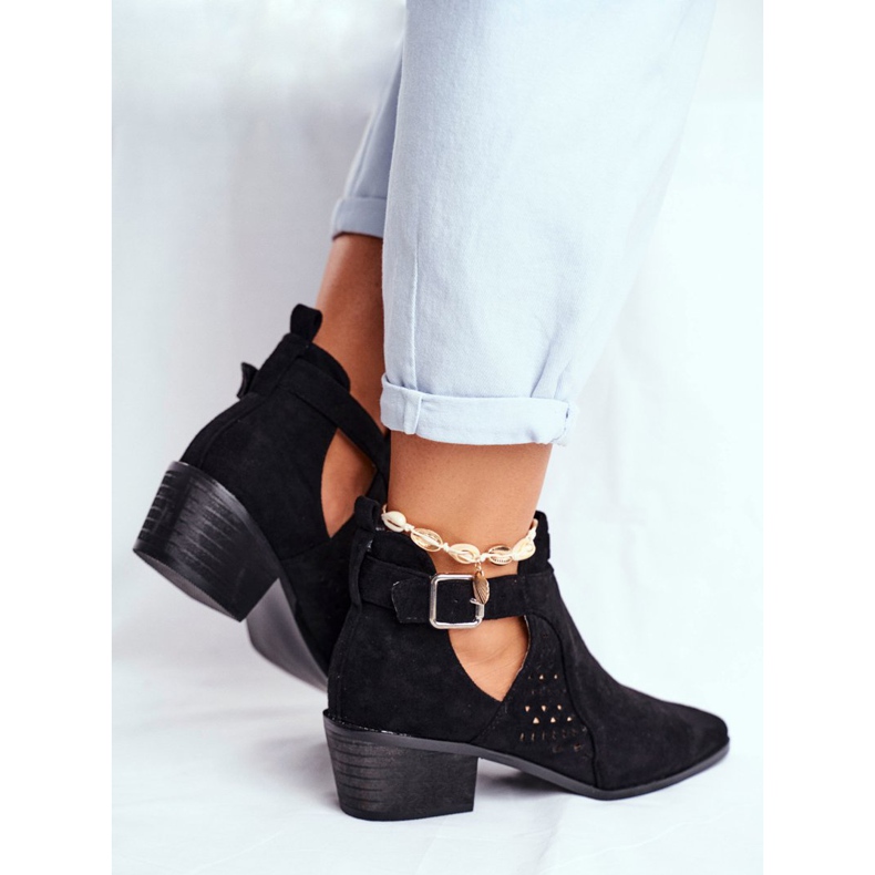 Bellucci Botas de primavera de mujer con corte Black Rita negro 2