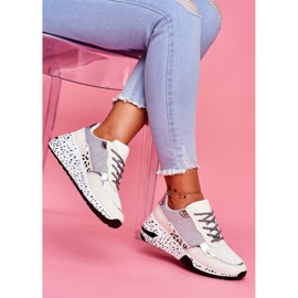 Zapatillas Deportivas Mujer Suela Gruesa Blanco Nokien multicolor 2
