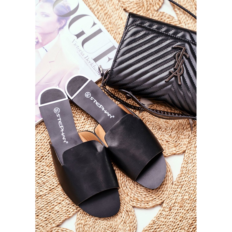 HAN Pantuflas de Mujer Planas Negras Mimios negro 2 HAN Pantuflas de Mujer Planas Negras Mimios negro 2