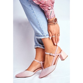 SEA Zapatos de tacón para mujer en color rosa dorado Alice multicolor 2