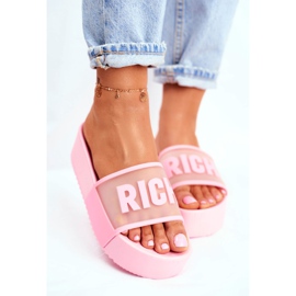 SEA Pantuflas De Mujer En La Plataforma Pink Rich rosado 3