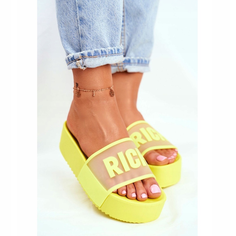 PS1 Pantuflas De Mujer En La Plataforma Amarillas Rich amarillo 1