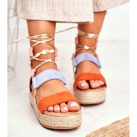 Alpargatas De Mujer Con Plataforma Atado Naranja Fuerta 2 Alpargatas De Mujer Con Plataforma Atado Naranja Fuerta 2