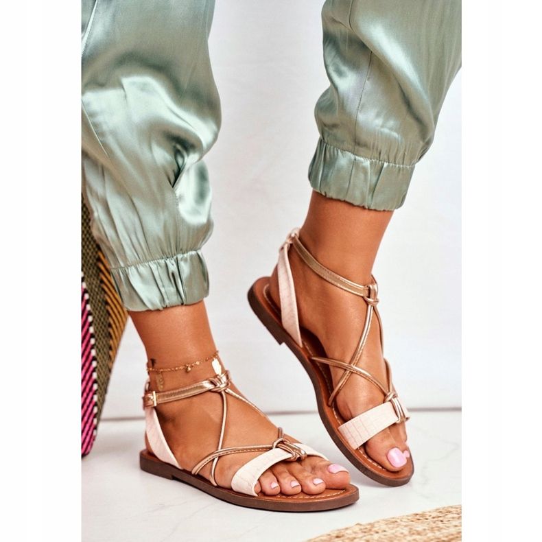 FW1 Sandalias Mujer Planas Rosa Alison 1