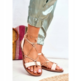 FW1 Sandalias Mujer Planas Rosa Alison rosado 4
