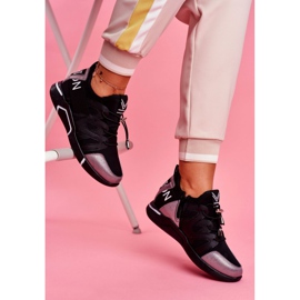 SEA Zapatos Deportivos De Mujer Con Cremallera Y Puño Negro Gris Terfin 4
