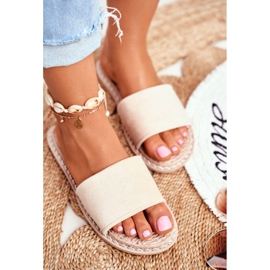 FRJ Pantuflas Clásicas Mujer Ante Beige Look At Me 1