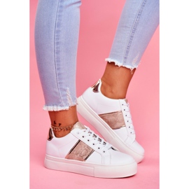 Zapatos deportivos de mujer blancos y dorados Keep Going 1 Zapatos deportivos de mujer blancos y dorados Keep Going 1