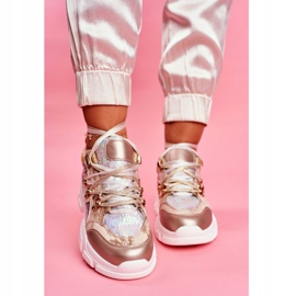 Moow Deporte Calzado Mujer Zapatillas Deportivas Totally Crazy beige plata multicolor 2