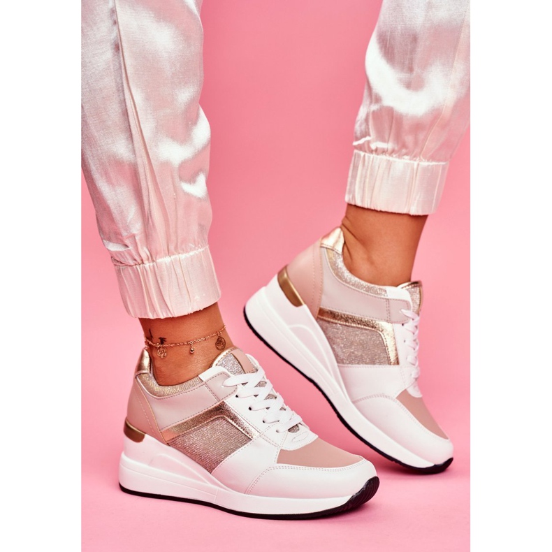 Moow Calzado deportivo de mujer Sneakers White and Pink Dillion blanco rosado multicolor amarillo 1