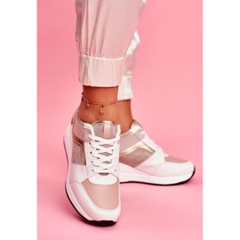 Moow Calzado deportivo de mujer Sneakers White and Pink Dillion blanco rosado multicolor amarillo 5