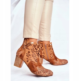 Botas De Mujer Con Tacón Alto Maciejka Primavera Rojo 04369-29 marrón 1