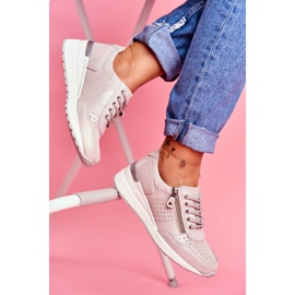 Vinceza Zapatos Deportivos De Mujer Sneakers Beige FT20-8675 Better Way 2