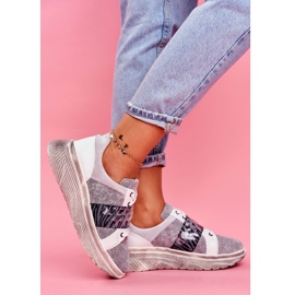 Zapatos Deportivos Deportivos De Cuero De Mujer Maciejka 04448-03 blanco gris 1 Zapatos Deportivos Deportivos De Cuero De Mujer Maciejka 04448-03 blanco gris 1