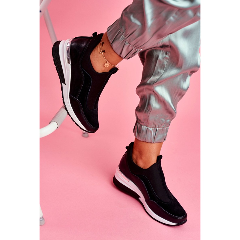 Vinceza Zapatos deportivos de cuero sin cordones para mujer Negro SG20-7769 Únase a nosotros 2 Vinceza Zapatos deportivos de cuero sin cordones para mujer Negro SG20-7769 Únase a nosotros 2