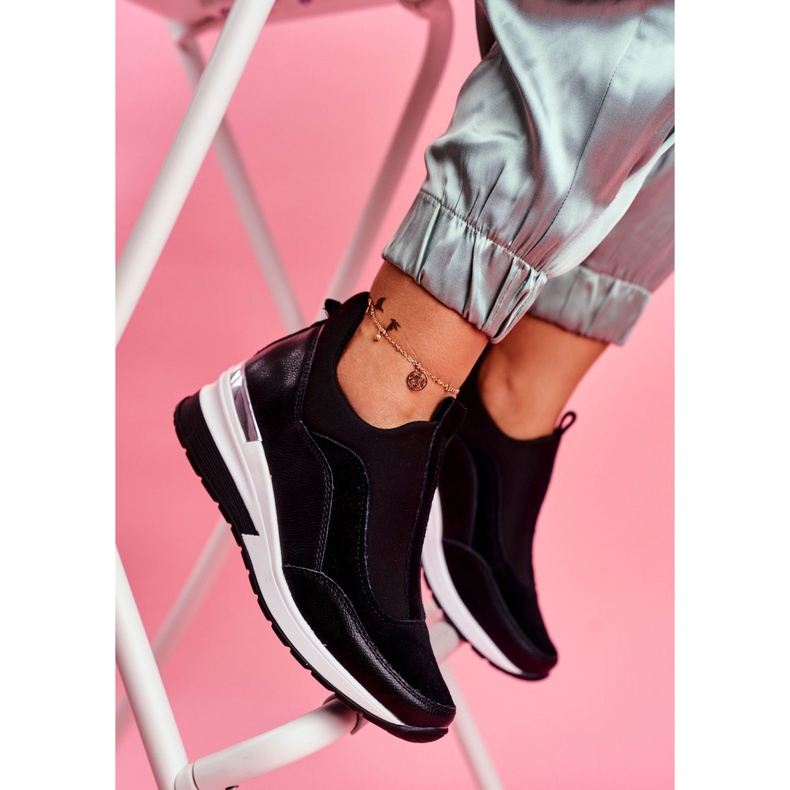 Vinceza Zapatos deportivos de cuero sin cordones para mujer Negro SG20-7769 Únase a nosotros 1 Vinceza Zapatos deportivos de cuero sin cordones para mujer Negro SG20-7769 Únase a nosotros 1